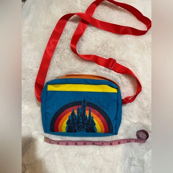 Disneyland Resort Crossbody Bag Youth Retro 80s Colorful Groovy Theme Park - Picture 2 of 4